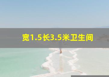 宽1.5长3.5米卫生间