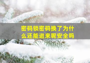 密码锁密码换了为什么还能进来呢安全吗