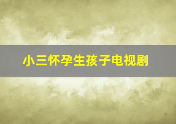 小三怀孕生孩子电视剧