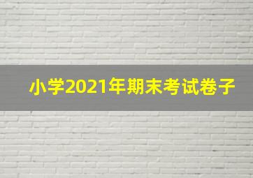 小学2021年期末考试卷子