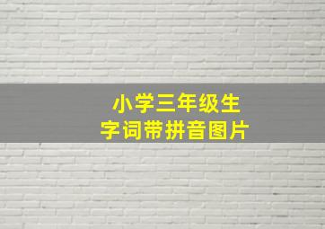 小学三年级生字词带拼音图片