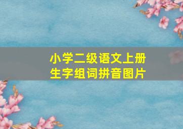 小学二级语文上册生字组词拼音图片