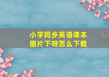 小学同步英语课本图片下呀怎么下载