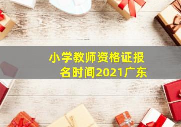 小学教师资格证报名时间2021广东