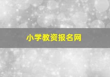 小学教资报名网