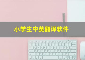 小学生中英翻译软件