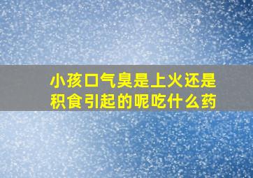 小孩口气臭是上火还是积食引起的呢吃什么药