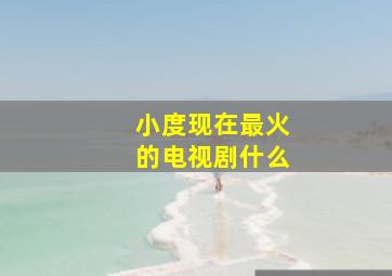 小度现在最火的电视剧什么