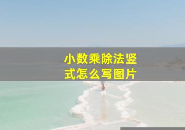 小数乘除法竖式怎么写图片