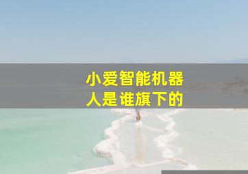 小爱智能机器人是谁旗下的