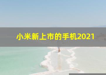 小米新上市的手机2021