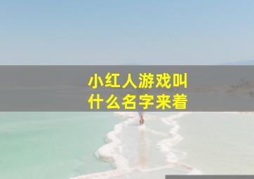 小红人游戏叫什么名字来着