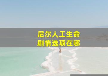 尼尔人工生命剧情选项在哪