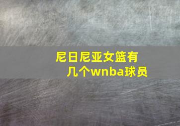 尼日尼亚女篮有几个wnba球员