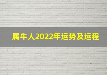 属牛人2022年运势及运程