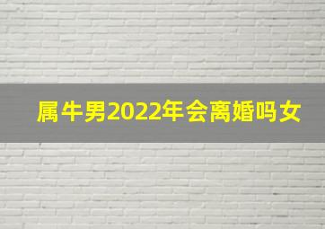 属牛男2022年会离婚吗女