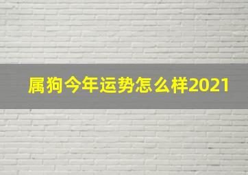 属狗今年运势怎么样2021