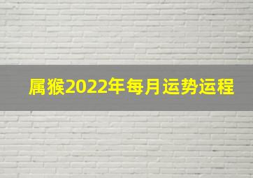 属猴2022年每月运势运程