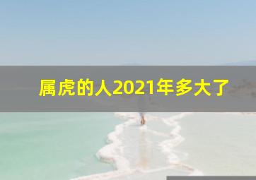 属虎的人2021年多大了