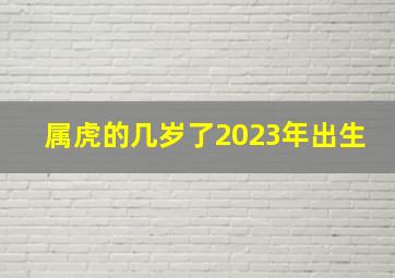 属虎的几岁了2023年出生