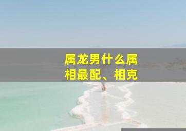 属龙男什么属相最配、相克