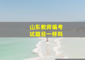 山东教师编考试题目一样吗