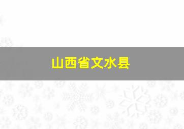 山西省文水县