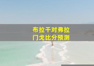 布拉干对弗拉门戈比分预测