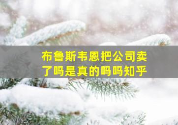 布鲁斯韦恩把公司卖了吗是真的吗吗知乎