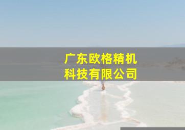 广东欧格精机科技有限公司