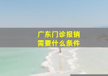 广东门诊报销需要什么条件