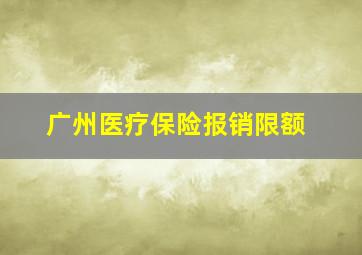 广州医疗保险报销限额