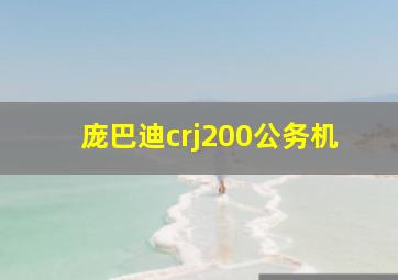 庞巴迪crj200公务机