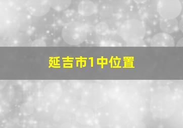 延吉市1中位置