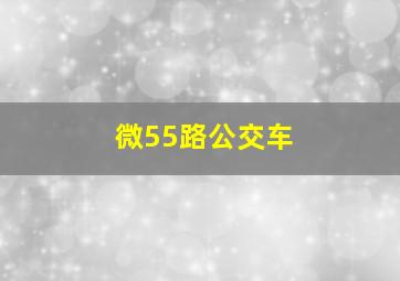 微55路公交车