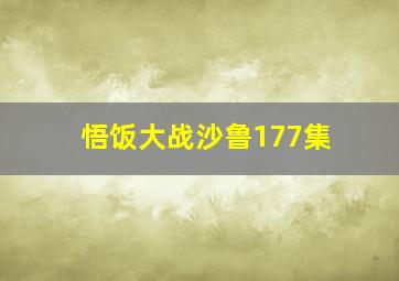 悟饭大战沙鲁177集