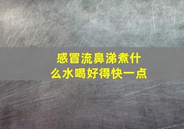 感冒流鼻涕煮什么水喝好得快一点