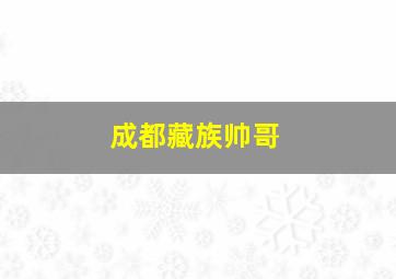 成都藏族帅哥