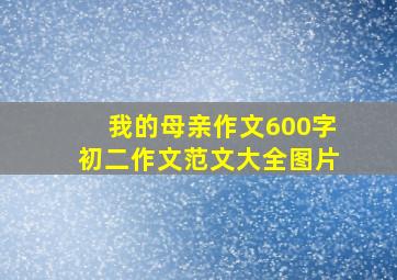 我的母亲作文600字初二作文范文大全图片