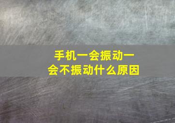 手机一会振动一会不振动什么原因