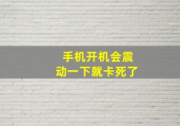 手机开机会震动一下就卡死了