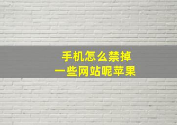 手机怎么禁掉一些网站呢苹果