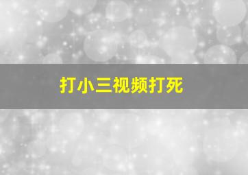 打小三视频打死