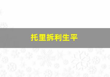 托里拆利生平