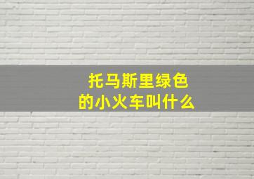 托马斯里绿色的小火车叫什么