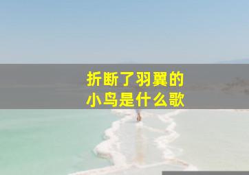 折断了羽翼的小鸟是什么歌