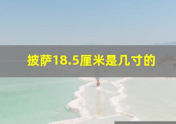 披萨18.5厘米是几寸的