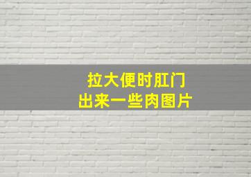 拉大便时肛门出来一些肉图片