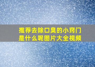 推荐去除口臭的小窍门是什么呢图片大全视频