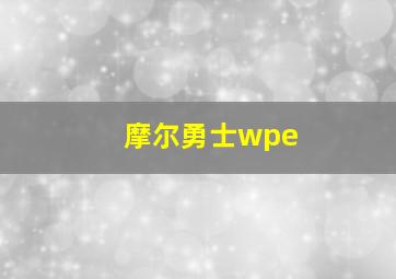 摩尔勇士wpe